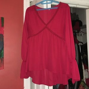 Red blouse